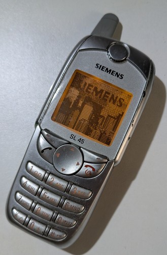 Siemens sl45 argento - argento, telefono